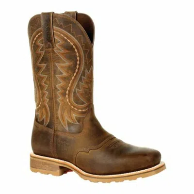Pre-owned Durango Mens Maverick Pro Steel Toe Waterproof Western Work Boots Brown Ddb0297
