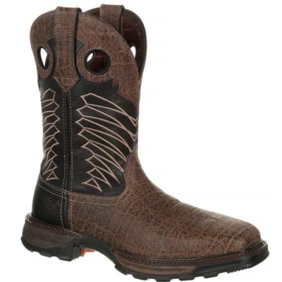 Durango Steel Toe Waterproof Western Work Boot In Brown