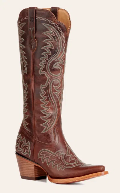 Durango Women's Crush Mahogany Snip Toe Tall Cowboy Boots In Brown