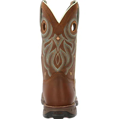 Durango Women's Maverick 10" Waterproof Work Boot In Rugged M In Brown