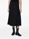 Durazzi Milano Adjustable-straps Midi Skirt In Black