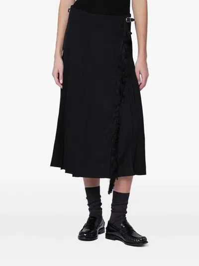 DURAZZI MILANO ADJUSTABLE-STRAPS MIDI SKIRT