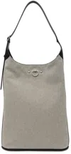 Durazzi Milano Beige Cavalry Tote In Black Salt Pepper