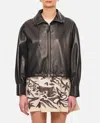 Durazzi Milano Nappa Leather Bomber Jacket Jackets Black In Black