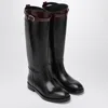 Durazzi Milano Black/burgundy Twotone Boots In Black