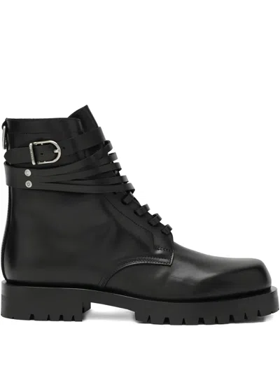 DURAZZI MILANO BUCKLE-STRAP BOOTS