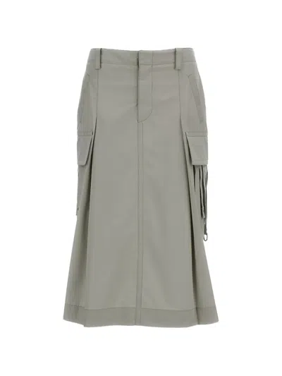 Durazzi Milano Cargo Pencil Skirt In Green