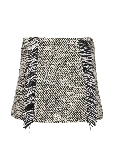 Durazzi Milano Carpet Mini Skirt Skirts Multicolor In Gray
