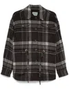 Durazzi Milano Checked Casual Jacket In Brown