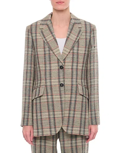 DURAZZI MILANO CHECKED TAILORED JACKET