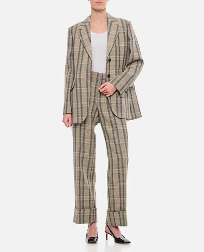 DURAZZI MILANO CHECKED TAILORED JACKET