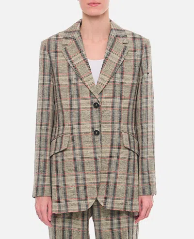 DURAZZI MILANO CHECKED TAILORED JACKET