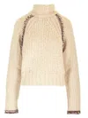 Durazzi Milano Chunky Knit Sweater Knitwear Beige