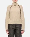 Durazzi Milano Chunky Knit Sweater Knitwear Beige In White
