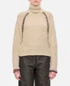 Durazzi Milano Chunky Knit Sweater Knitwear Beige In White