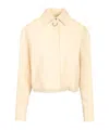 Durazzi Milano Cropped Shirt Shirts White In Nude