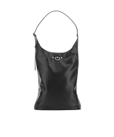 Durazzi Milano D-ring Leather Tote Bag In Purple