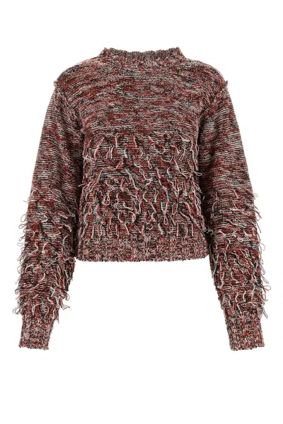 DURAZZI MILANO EMBROIDERED COTTON BLEND SWEATER