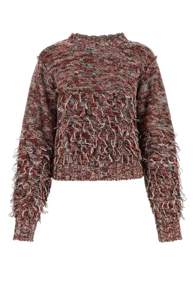DURAZZI MILANO EMBROIDERED COTTON BLEND SWEATER