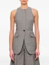 Durazzi Milano Halter-neck Waistcoat In Gray