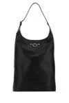 Durazzi Milano Black Nappa Cavalry Shoulder Bag
