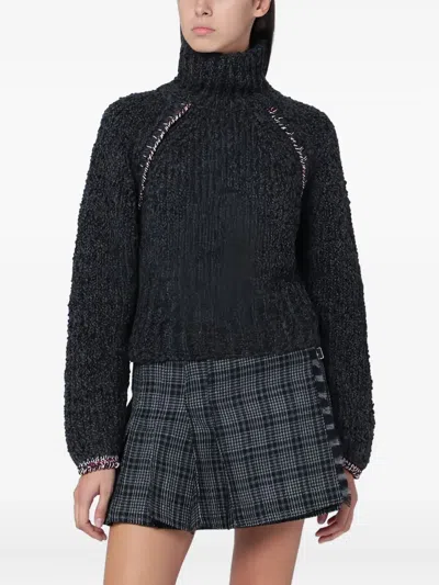 Durazzi Milano High-neck Sweater In Black