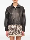 Durazzi Milano Nappa Leather Bomber Jacket Jackets Black
