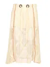 Durazzi Milano Mesh Midi Skirt Skirts White In White