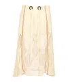 Durazzi Milano Mesh Midi Skirt Skirts White In Nude