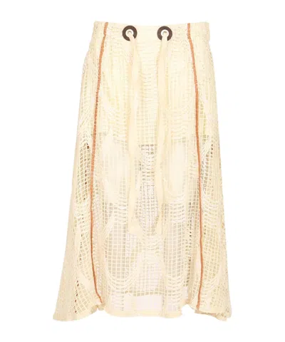 DURAZZI MILANO DURAZZI MILANO MESH A-LINE SKIRT