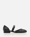 Durazzi Milano Cut Out-detail Ballet Flats In Black
