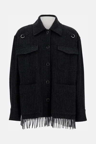 DURAZZI MILANO PINSTRIPE OVERSHIRT