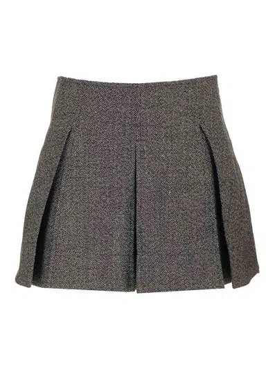 DURAZZI MILANO FALDA SEMILARGA - NEGRO