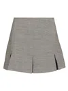 Durazzi Milano Pleated Tailored Miniskirt Skirts Grey