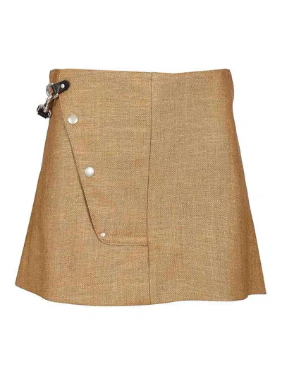 DURAZZI MILANO RAFIA MINI SKIRT