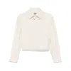 Durazzi Milano Cropped Shirt In Beige