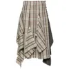 Durazzi Milano Asymmetric Midi Skirt In Grey