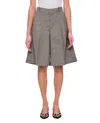 Durazzi Milano Pleated High-waist Shorts