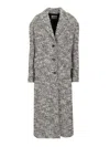 Durazzi Milano Tailored Coat Coats Multicolor In Gray