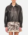 Durazzi Milano Nappa Leather Bomber Jacket Jackets Black In Black