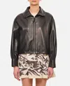Durazzi Milano Nappa Leather Bomber Jacket Jackets Black In Black