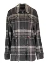 Durazzi Milano Checked Casual Jacket In Brown