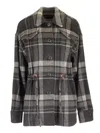 Durazzi Milano Checked Casual Jacket In Brown
