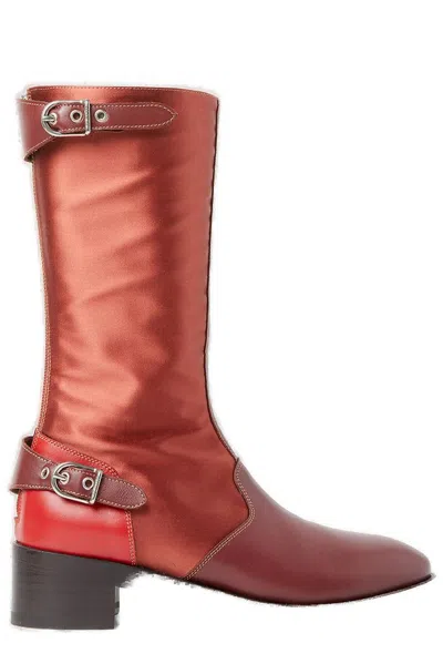 Durazzi Milano Buckle Boots In Red