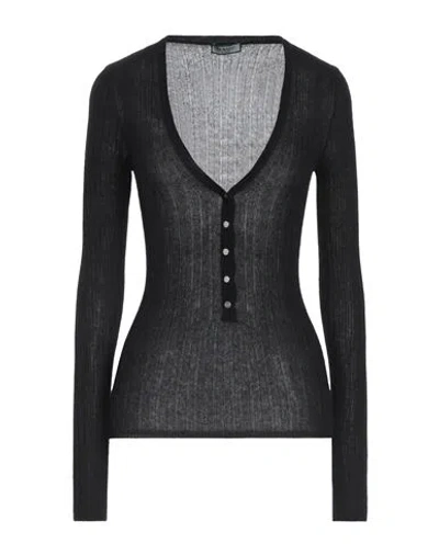 Durazzi Woman Sweater Black Size M Cashmere