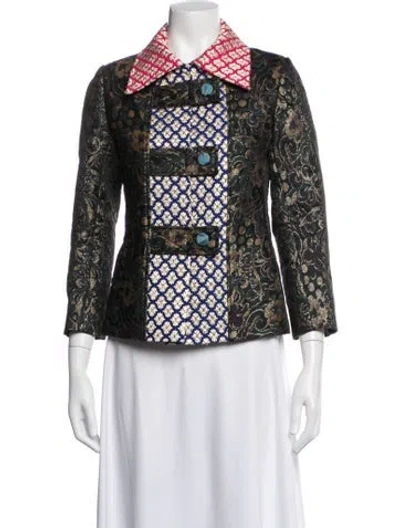 Pre-owned Duro Olowu Patterned Blazer In Multi