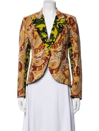 Pre-owned Duro Olowu Patterned Blazer In Multicolor