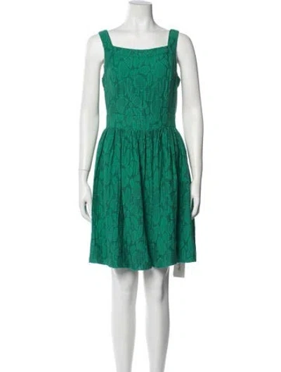 Pre-owned Duro Olowu Patterned Mini Dress In Green