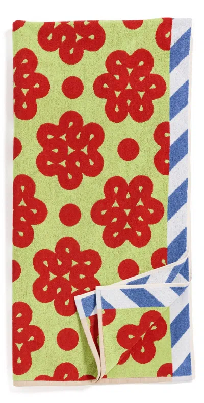 Dusen Dusen Beach Towel Raspberry