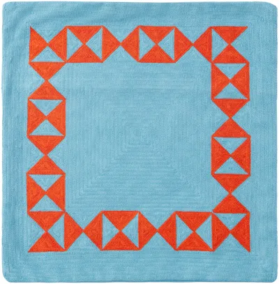 Dusen Dusen Blue Hourglass Cushion Cover